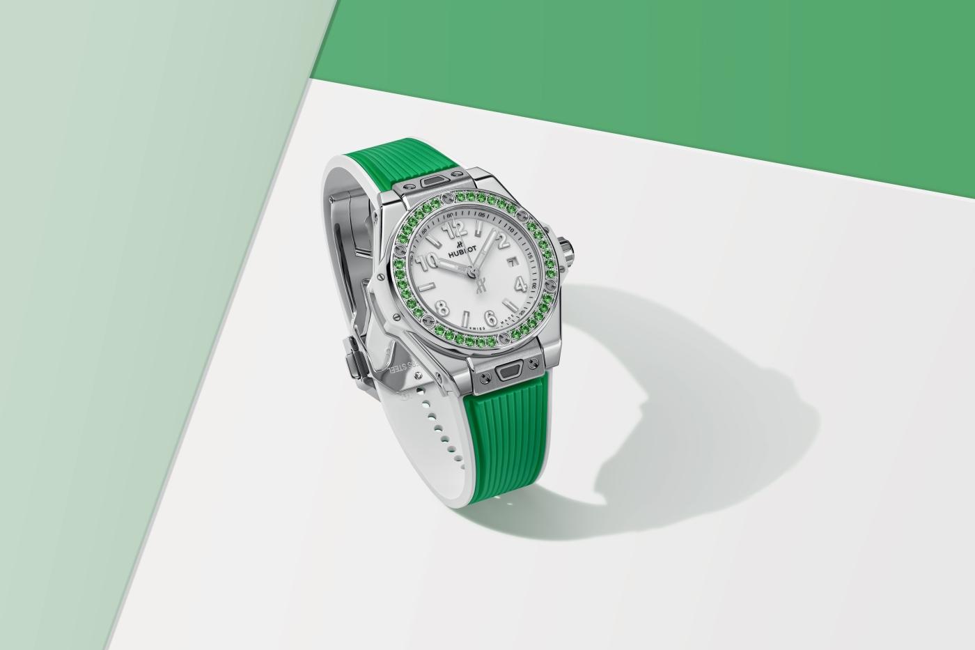 Big Bang One Click Joyful Steel Apple Green 33 mm