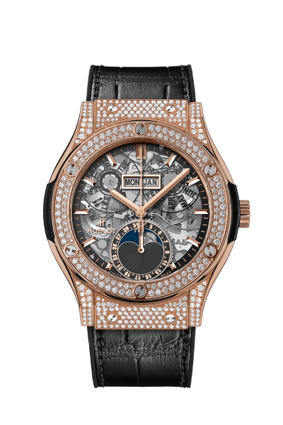 Classic Fusion Aerofusion Moonphase Titanium Diamonds 42 mm